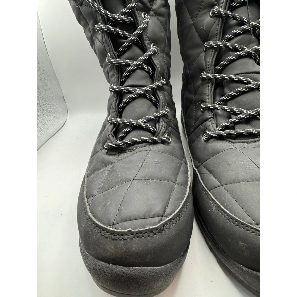 ARCTIC SHIELD Womens Black‎ Quilted Fur Trim Winter Snow Boots Size 10